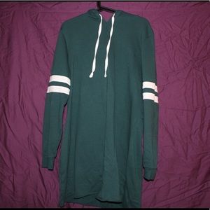 Green Sweatshirt Dress